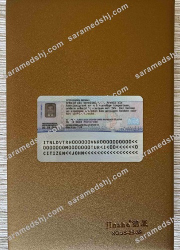 Netherlands residence permit photolook BACK
